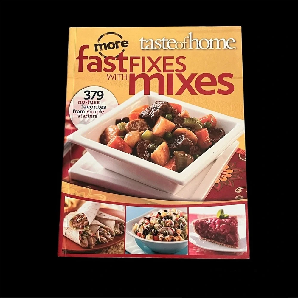 Taste of Home 379 More Fast Fixes with Mixes Cookbook Perfect Gift Condition NWT